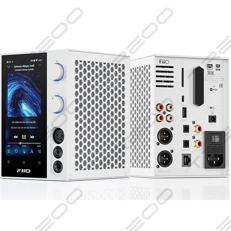 FiiO R7 Wireless/Wired Desktop All-in-One HiFi Streamer Audio Player System - White