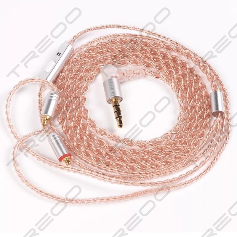 KBEAR 4860 MMCX 4-core Copper Upgrade Cable with Microphone