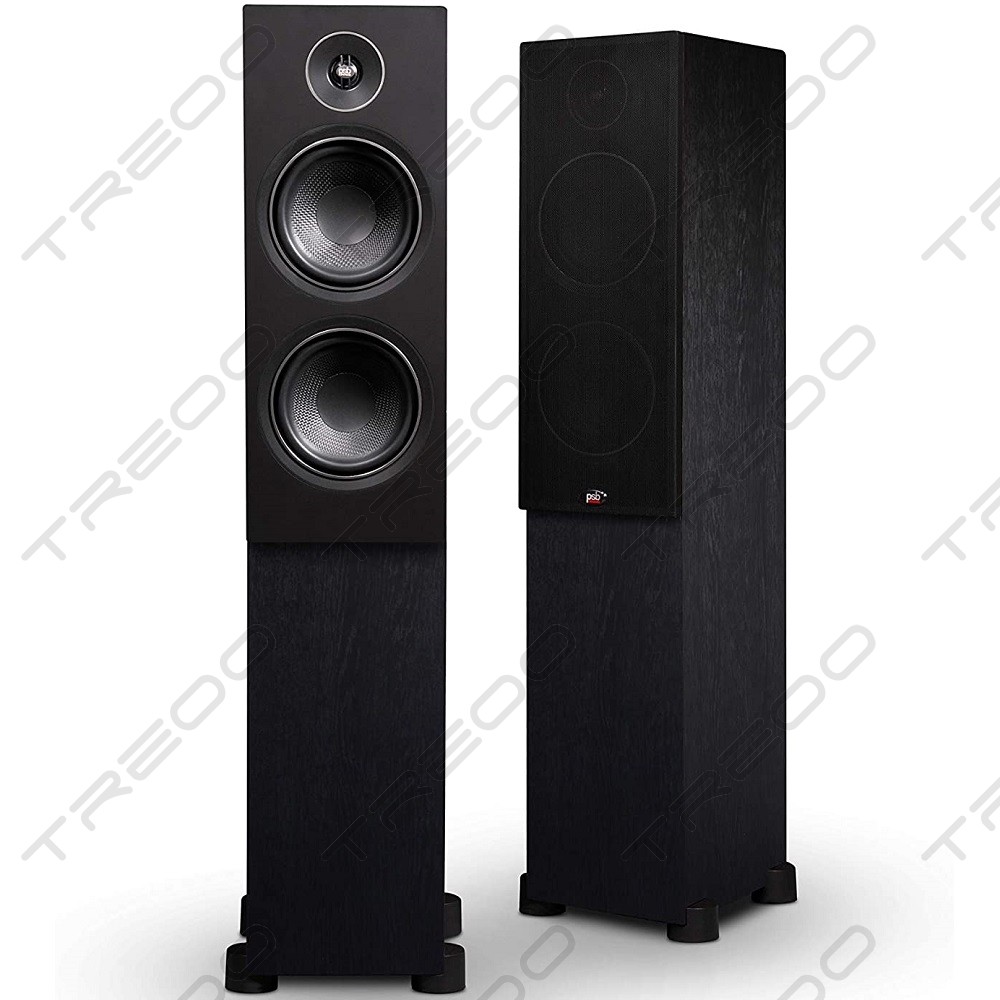 PSB Alpha T20 2.5-Way Passive Floorstanding Speakers - Black Ash Woodgrain