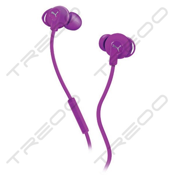 Puma Bulldog Sport-Lite In-Ear Earphone with Mic - Purple