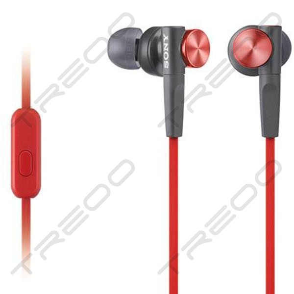 Sony MDR-XB50AP In-Ear Earphone with Mic - Red