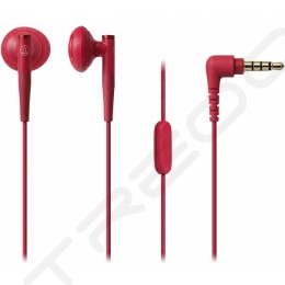 Audio-Technica ATH-C200iS In-Ear Earphone with Mic - Red