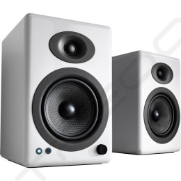 Audioengine A5+ Wireless Bluetooth Desktop Bookshelf Speakers - Hi-Gloss White