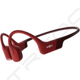 Shokz OpenRun Wireless Bluetooth Bone Conduction Headphone with Mic - Red