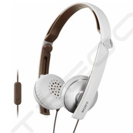 Sony MDR-S70AP On-Ear Headphone with Mic - White