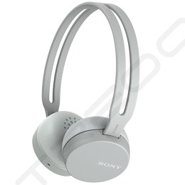 Sony WH-CH400 Wireless Bluetooth On-Ear Headphone with Mic - Grey