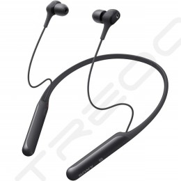 Sony WI-C600N Noise-Cancelling Wireless Bluetooth Neckband In-Ear Earphone with Mic - Black