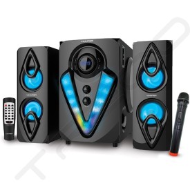 Vinnfier Champ 202 BTRM Wireless Bluetooth Multimedia Desktop Karaoke Speaker with Wireless Handheld Microphone
