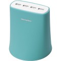 thecoopidea Jelly 5.1A 4-Port USB Power Block - Blue