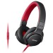 Sony MDR-ZX750AP Over-the-Ear Headphone with Mic - Red