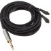 Fostex ET-H3.0N7UB 2 Pin to 6.3mm Gold-Plated Cable