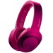 Sony MDR-100ABN Wireless Bluetooth Over-the-Ear Headphone with Mic - Bordeaux Pink