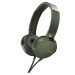 Sony MDR-XB550AP On-Ear Headphone with Mic - Green